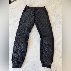Alo Yoga Quilted Puff Jogger Pants Black Medium
